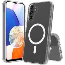 Prime Galaxy S23 ile Uyumlu Transparent Manyetik ile Uyumlu, Tam Gövde Koruyucu Kılıf Ince Crystalclear Telefon Kılıfı Pmma - Şeffaf