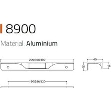 Prime 8900 Entegre Kulp Antik Renk 160 mm