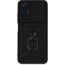 Prime 12S ile Uyumlu Kılıf Pars Lens Sürgülü Yüzüklü Standlı Korumalı Kılıf