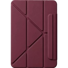 Renas Store Newface Apple Ipad 2025 10.9 10.nesil (A16) Edz Manyetik Standlı Tablet Kılıfı - Mürdüm