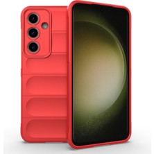 Prime - Galaxy S25 Fe ile Uyumlu Kılıf Kamera Korumalı Kabartmalı Yumuşak Renkli Silikon Kapak Mat Içi Kadife