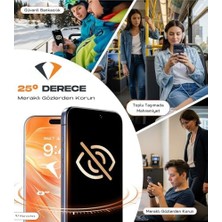 Prime 15 Pro Max Ekran Koruyucu Için  Ultra Berrak+Hayalet(Privacy), Anti-Statik, 9h Süper Güçlü Temperli Cam, 5d Full Koruma - Kolay Takılır (1 Al 1 Bedava)