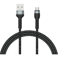 Prime Shira Serisi Micro USB Kablo 1 Metre Siyah