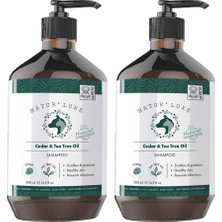 Prime Naturluxe Dog Shampoo Cedar & Tea Tree Oil 500ML (2 Paketi)