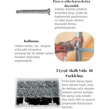 Prime 555 Adet 16 Çeşit Matkap Uçlu Vida Seti, Yhb Akıllı Vida,ysb Akıllı Vida ve Alçıpan Vidası
