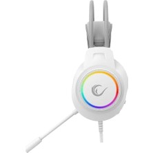 Prime Kipchak Gaming Mikrofonlu Oyuncu Kulaklığı Beyaz Rgb LED 7.1 RM-K55