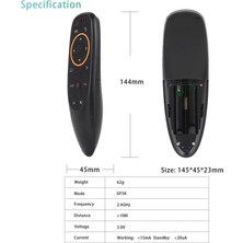 Prime Tv Box Kumandası 2.4g Kablosuz Air Mouse 6 Eksenli Jiroskop Akıllı Pc Dizüstü Projektörü G10S
