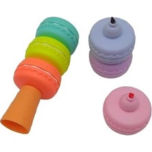 Prime Makaron Dondurma Şeklinde Fosforlu Kalem 6 Renk 6lı Fosforlu Kalem Seti