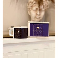 Prime Tarot Gökkuşağı Kalp Ateş Tasarımlı Kutulu Kupa