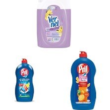 Prime Vernel Aroma Therapy + Pril Cold Power Yağ Çözme Etkili Limon Kokulu Sıvı Bulaşık Deterjanı - Adana Portakalı Kokulu