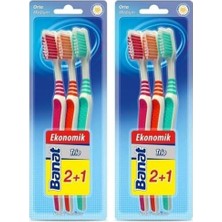 Prime Trio 3'lü Diş Fırçası Medium 2li Paket