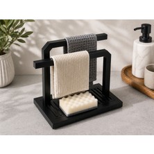 Hobby Fab Design Tezgah Üstü Mutfak Düzenleyici Bez Askılığı – Süngerlikli Havlu Standı