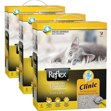 Prime Reflex Box Klinik Kedi Kumu, 6 L (3 Paketi)