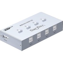 Prime Veggieg USB 2.0 Anahtarlı 4 Portlu Yazıcı Printer Çoklayıcı Sharing Switch