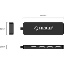 Prime Usb-A Hub 4 Ports USB 2.0 Siyah