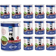 Prime Pawpaw Yetişkin Kedi Tavuk Ciğerli ve Jöleli Konserve Mama 400 gr x 12 Adet