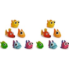 Prime Köpek Oyuncağı Balıklar, Lateks, 10,5-13,5cm (2 Paketi)