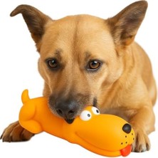 Prime Köpek Oyuncağı – Sesli Uzun Köpek Modeli – Dayanıklı Çiğneme Oyuncağı – Köpekler Için Sesli Plastik Oyuncak – Diş Sağlığına Destek – Küçük ve Büyük Irklar Için Uygun