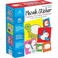 Prime Mozaik 2+ Yaş Çocuklar Için Eğitici Kodlama ve Dikkat Geliştirme Etkinlik Oyunu, SM-CA-OYUN-MOZAIKSTICKER-5267