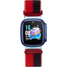 Prime Gt4 41MM ile Uyumlu Cns Krd-03 18MM Çocuklara Özel Hasır Kordon - Kırmızı