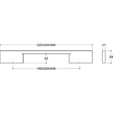 Prime 8570 Modern Kulp Mat Altın Renk 160 mm