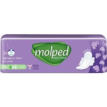 Prime Molped Kalın Hijyenik Ped Normal Tekli 10 Adet