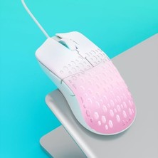 Prime Aula S11 Pro 3600DPI Rgb Optik Gaming Mouse Pembe