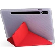 Prime - Galaxy Tab S7 Fe Lte (T737-T736-T733-T730) ile Uyumlu Kılıf Kalem Bölmeli Standlı Akıllı Kapak - Mor