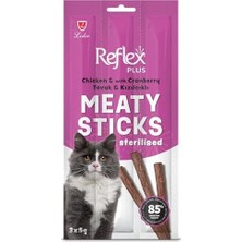 Prime Reflex Plus Sterilised Adult Cat Stick Treats With Chicken&cranberry 15 gr