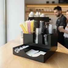 Prime 8 Bölmeli Karton Bardak ve Kapak Organizer Standı