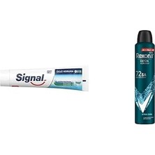 Prime Signal Diş Macunu Üçlü Koruma, 120 ml ve Rexona Men Erkek Sprey Deodorant Xtra 72 Saat Kesintisiz Üstün Koruma 200 ml