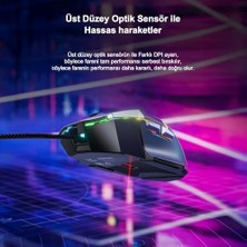 Prime Aula S12 Pro 12800 Dpı 8 Tuşlu Makrolu Kablolu Optik Gaming Oyuncu Mouse Beyaz