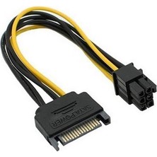 Prime Plus PX-4582 15 Pin Sata To 6 Pin Ekran Kartı Power Anakart Güç Kablosu