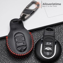 Prime (Mini Cooper ile Uyumlu F54 F55 F56 F60) Deri Anahtar Kılıfı