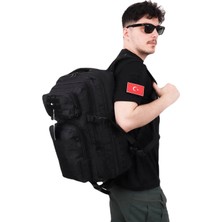 Kordak Tactical 45 Lt Lazer Kesim Siyah Taktik Sırt Çantası