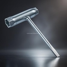 Prime Buji Anahtarı, 13X19 Uzun Tip, Motorlu Testere ve Tırpan Uyumlu, Zincir Germe Tornavidalı, Çift Uç, Dayanıklı Çelik Gövde, Pratik T Tutma, Ağaç Kesim Motoru, Bakım ve Ayar Anahtarı