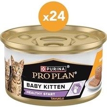 Prime Purina Pro Plan Healthy Start Tavuklu Yavru Kedi Maması 85GR Konserve x 24 Adet