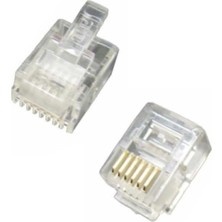Prime Qport Q-K6P6C -RJ12 Telefon Soketi 100 Lü Paket
