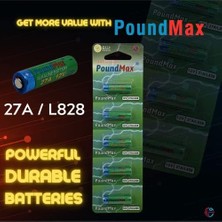 Prime 5 Adet 27A, L828, Özel Alkali Pil, 12 V, A27, V27A, LR27A, MN27, GP27A, V27GA Saatler, Uzaktan Kumandalar, Hesap Makinesi, Kompakt, Uzun Ömürlü ve Yüksek Performans