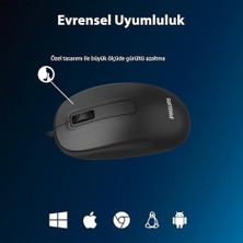 Prime SPK7238 USB Kablolu 1200DPI 3 Tuşlu Optik Mouse Siyah