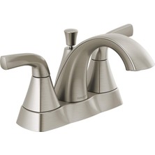 Prime P2535LF-BN Parkwood Iki Saplı Lavabo Bataryası Orta Seti, Fırçalanmış Nikel
