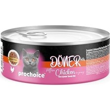 Prime Prochoice Döner Chicken, Sos Içinde Tavuk Etli Tam & Dengeli Yavru Kedi Maması 70 gr