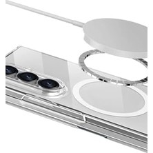 Prime - Galaxy Z Fold 7 ile Uyumlu Kılıf Saf X-Crystal Slim Premium ile Uyumlu Kablosuz Şarj Destekli Şeffaf Kapak