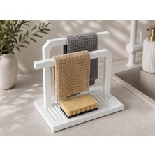 Hobby Fab Design Tezgah Üstü Mutfak Düzenleyici Bez Askılığı – Süngerlikli Havlu Standı