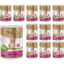 Prime Cuddy Yavru Kedi Tavuklu Pate Yaş Mama 400 gr x 12 Adet