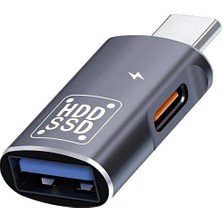 Prime Type C USB 3.0 Otg Hızlı Şarj Çevirici Dönüştürücü Adaptör PD12W Type-C - USB Otg Adaptör PD12W: Hız ve Çok Yönlülük Bir Arada Yüksek Hızlı Veri Aktarımı ve Şarj Desteği 10GBPS Yüksek Hız Alfais 5016