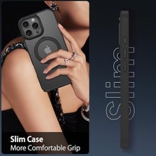 Prime 16 Pro ile Uyumlu Kılıfı Manyetik Halka Standlı ile Uyumlu, Tam Gövde Koruyucu Kılıf Ince Darbeye Dayanıklı Ayaklı Alloymetal Telefon Kılıfı - Siyah