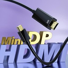 Prime Dm CHB039 4K 30Hz Mini Displayport To HDMI Görüntü Aktarma Kablosu 1.8 Metre