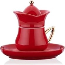 Prime A8778-1 Coll. 2'li Kahve Fincan Takımı Kırmızı
