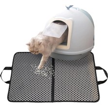 Prime Okavango Elekli Kedi Tuvalet Önü Paspası Kedi Paspası, Kedi Kumu Paspası, Katlanabilir Büyük Boy Kedi Tuvalet Önü Paspası, Yıkanabilir 60X35